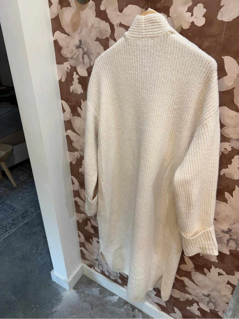TALULAH Beckett Longline Cardigan in Ivory — New without tags